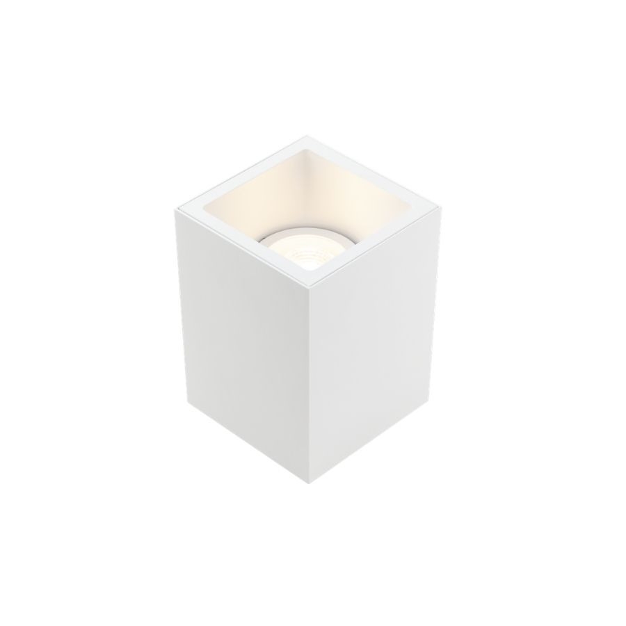 Plafon Sobrepor Stella Square Out PAR20 Branco Direcionável 120x120x161mm STH20920