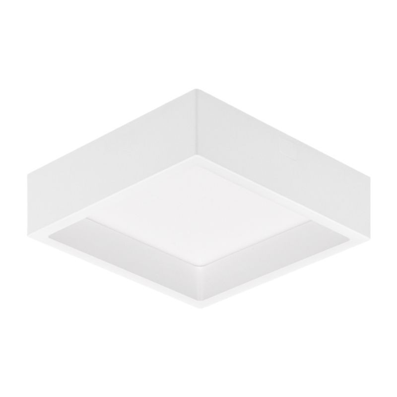 Plafon Sobrepor Stella Deep Branco  Recuado 12 Watts 3000K 160x160mm STH20902BR/30