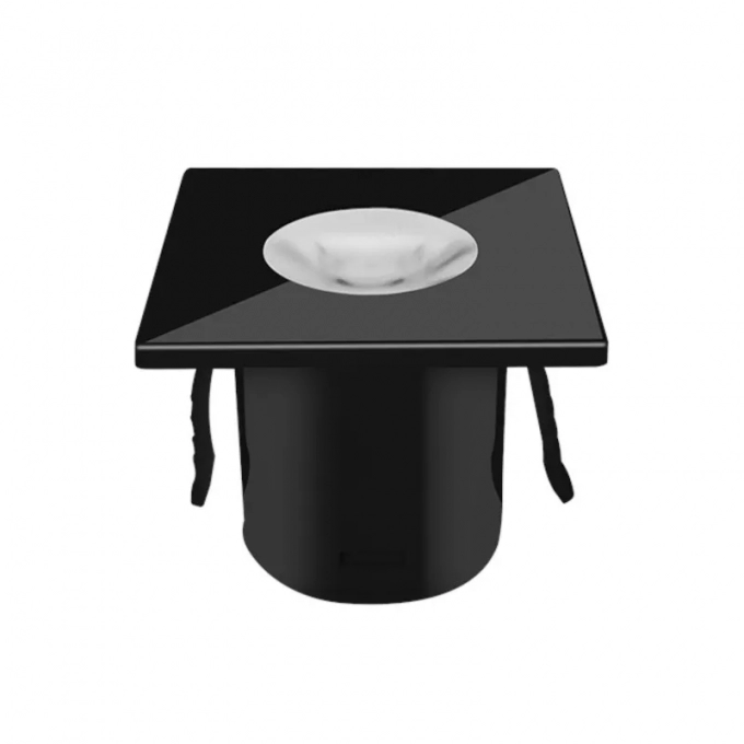 Mini Spot Embutido Mundial Móveis Preto 1 watt 2700K 36° Bivolt 35x35x29mm ML-0672
