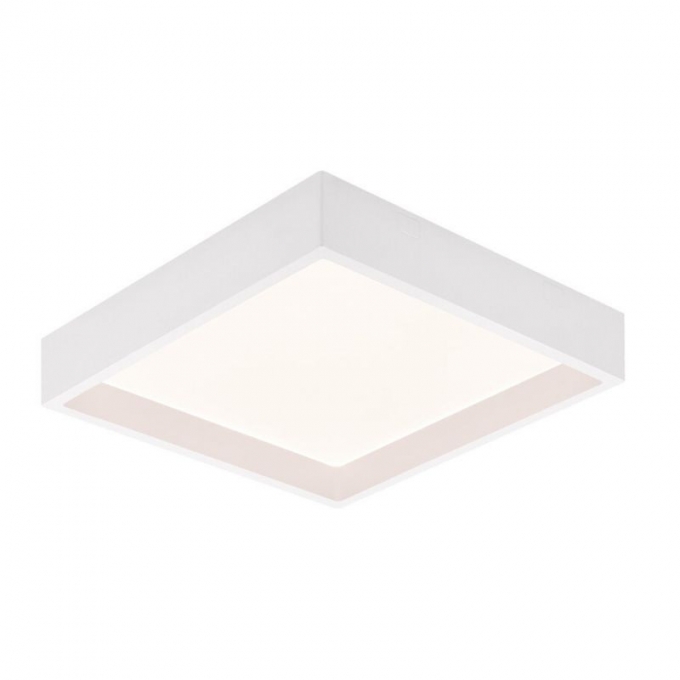 Plafon Sobrepor Stella Deep Branco Recuado 22 Watts 4000K 253x253mm STH20904BR/40