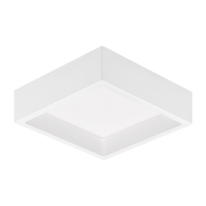 Plafon Sobrepor Stella Deep Branco  Recuado 12 Watts 3000K 160x160mm STH20902BR/30