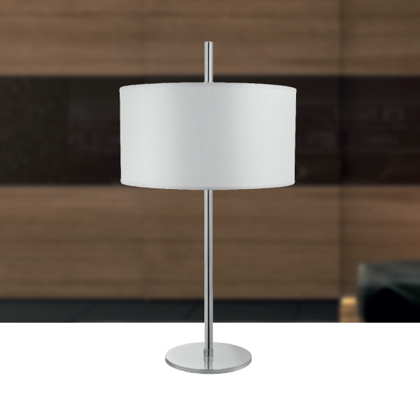 Abajur Golden Art Marriot Haste Reta 2L E27 720mm Cúpula Ø400x200mm M717PI
