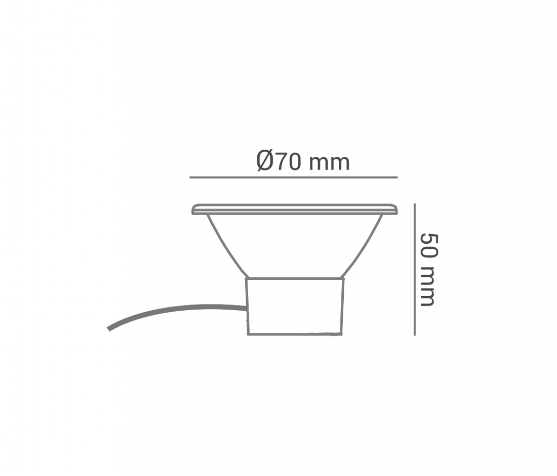 Lâmpada Opus LED AR70 Modular 7 watts 24° 4000K Ø70x50mm Bivolt OPS 38681