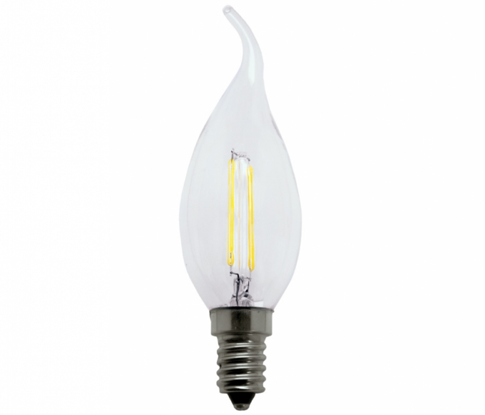 Lâmpada Opus Vela Chama Filamento Bivolt 4 watts E14 2400K Ø35x123mm OPS 31859