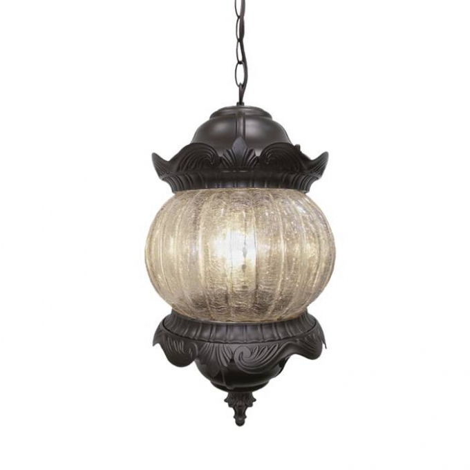 Pendente Lighting Store Alumínio Fundido e Vidro Craquelado 1L E27 Ø290X560mm LO-1408