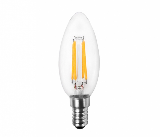 Lâmpada Opus Vela Lisa Filamento Bivolt 4 watts E12 2400K Ø35x96mm OPS 36878