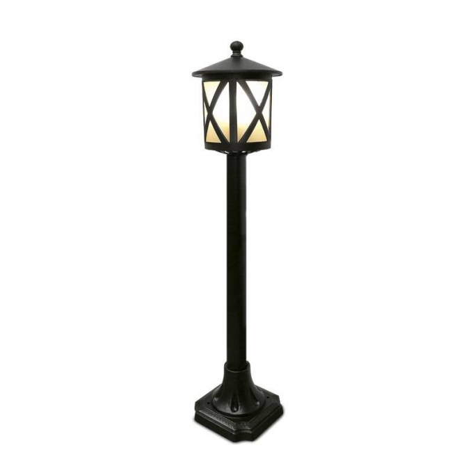 Poste Lighting Store  Alumínio Fundido e Vidro Fosco 1L E27 160x140x780mm Lo-1403