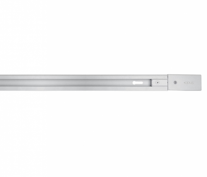 Trilho Sobrepor Opus Alumínio 1 metro Branco OPS 35369