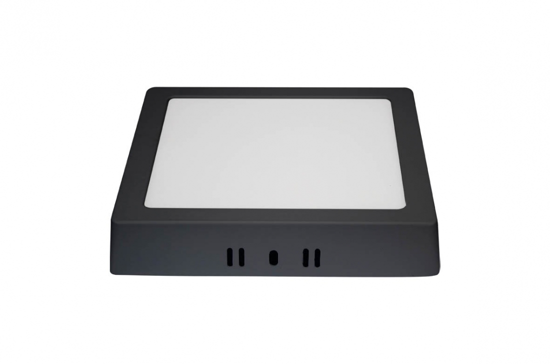 Painel Sobrepor Blumenau Quadrado Tech Borda Preta 12 watts 3000K 163x163x24mm 80703001