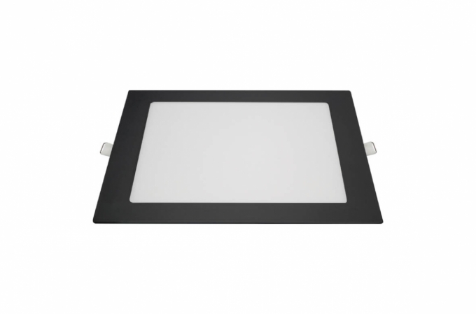 Painel Embutir Blumenau Quadrado Tech Borda Preta 18 watts 3000K 218x218x15mm 80443001