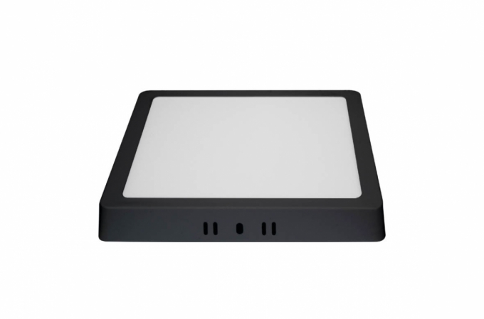 Painel Sobrepor Blumenau Quadrado Tech Borda Preta 18 watts 6500K 212x212x24mm 80806001