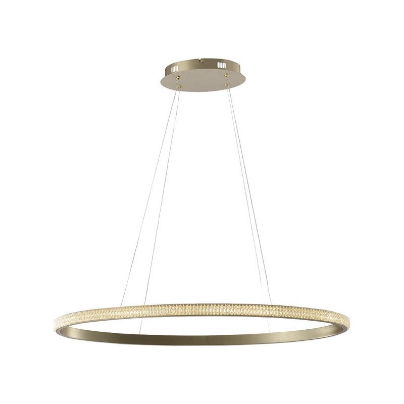 Pendente Casual Light Studioluce Anello Oval Dourado 28 watts 3000K 880X110mm PD1443