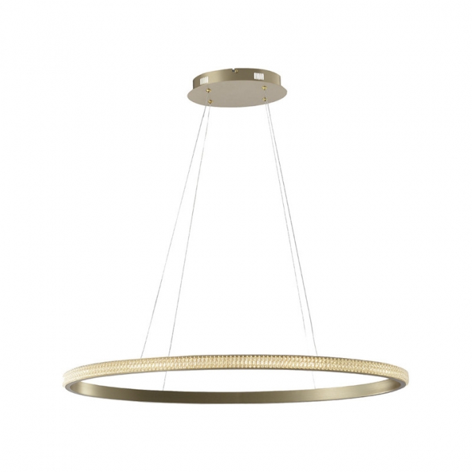 Pendente Casual Light Studioluce Anello Oval Dourado 28 watts 3000K 880X110mm PD1443