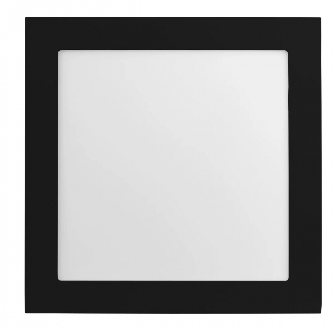 Painel Embutido Save Energy 20 watts Borda Preta 3000K 225x225mm Jet Black SE-230.1610
