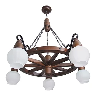 Lustre Luminárias Muller Roda de Carroça 9L E27 Ø1000x950mm 609