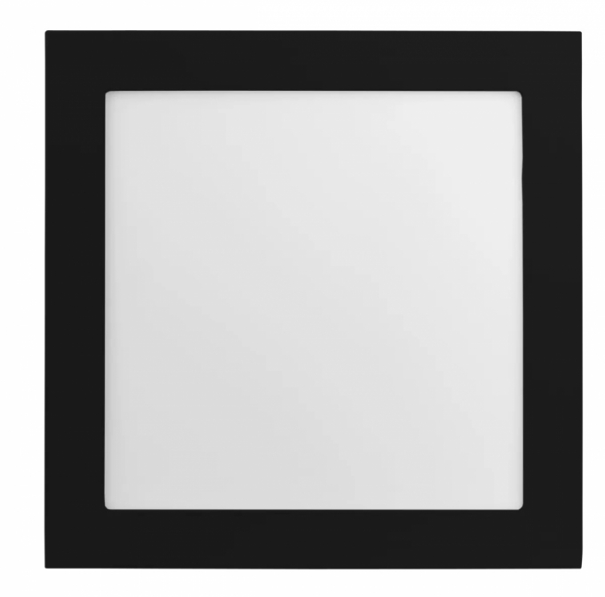 Painel Embutido Save Energy 20 watts Borda Preta 3000K 225x225mm Jet Black SE-230.1610
