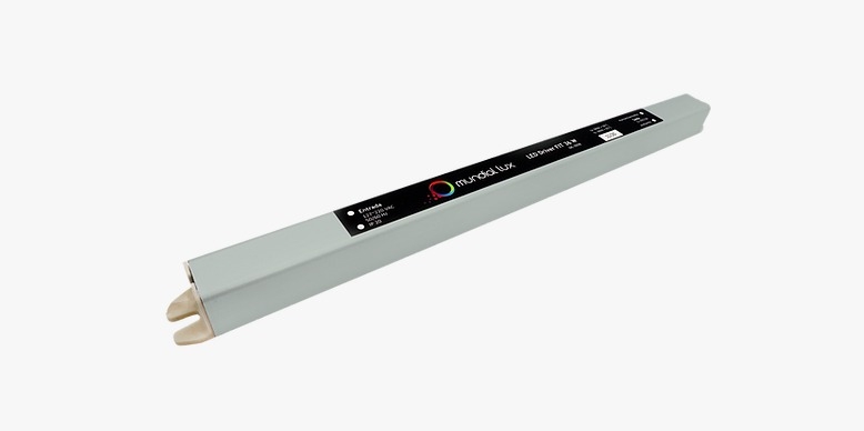 Fonte 12V Slim Mundial 36 Watts IP20 3A Bivolt 282x18x18xmm ML-0098
