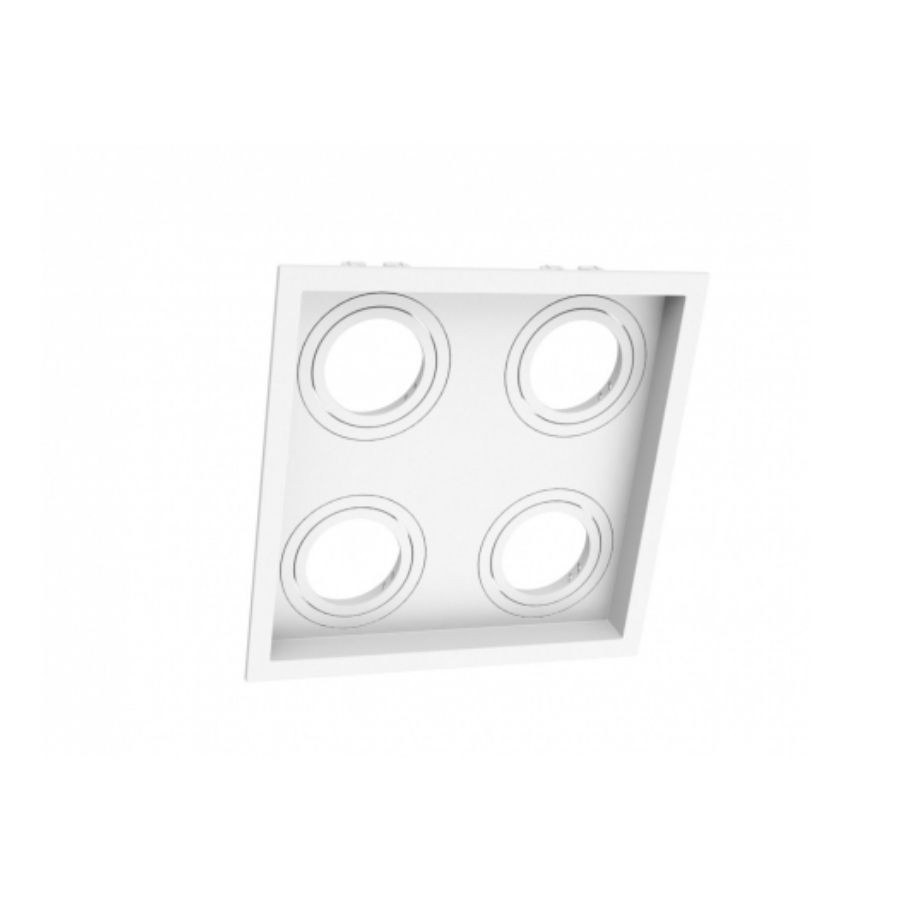 Spot Embutir Recuado Moon Quadruplo AR70 Branco 245x245mm 1060593