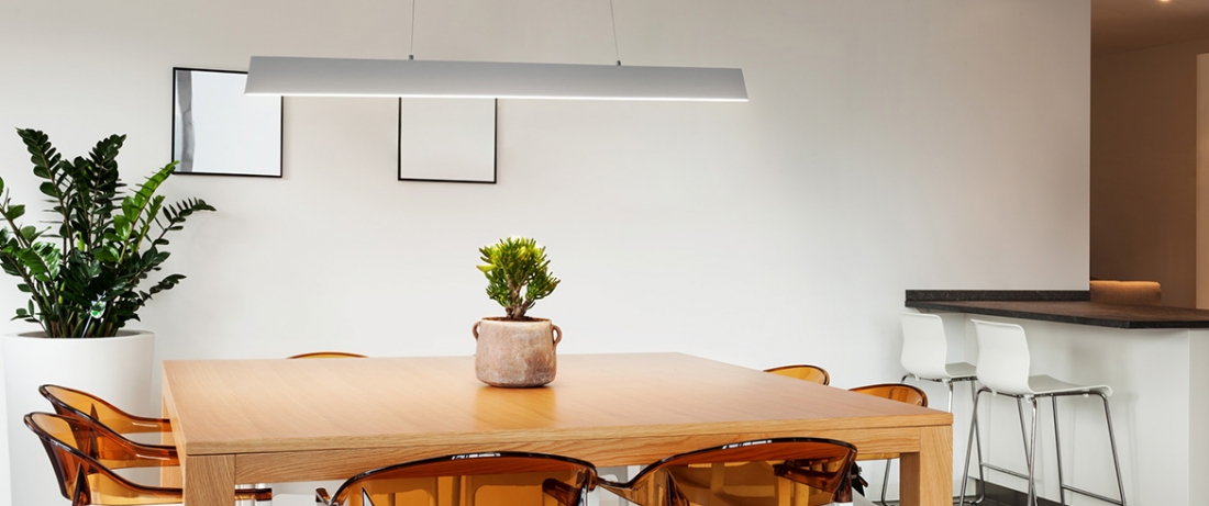 Pendente Opus LED Matrix 30 Watts 3000K 1185mm Branco OPS 34294