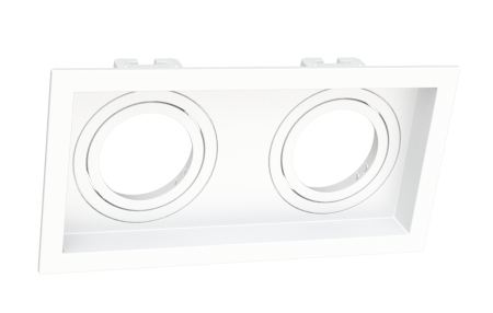Spot Embutir Recuado Moon Duplo PAR30 Branco 320x165mm 1060541