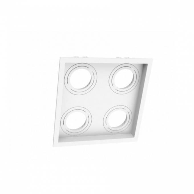 Spot Embutir Recuado Moon Quadruplo Dicróica Branco 190x190mm 1060436