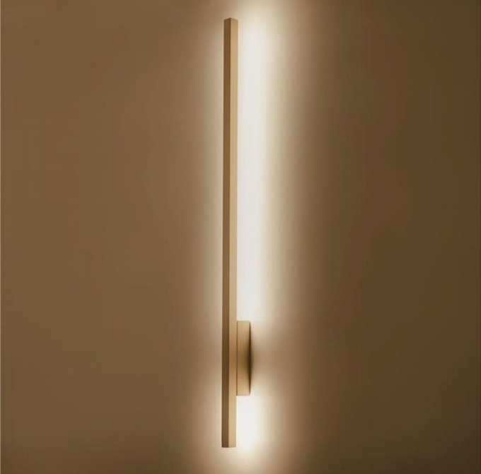 Arandela Opus LED Polaris 18 Watts 3000K 860mm Dourado OPS 80686