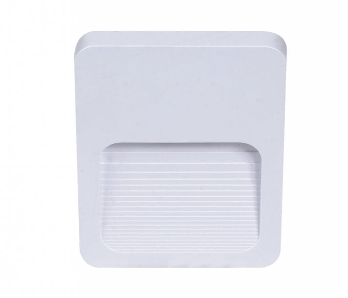 Balizador Sobrepor Opus Fit 2 watts 3000K IP65 Branco 120x90x12mm OPS 33402