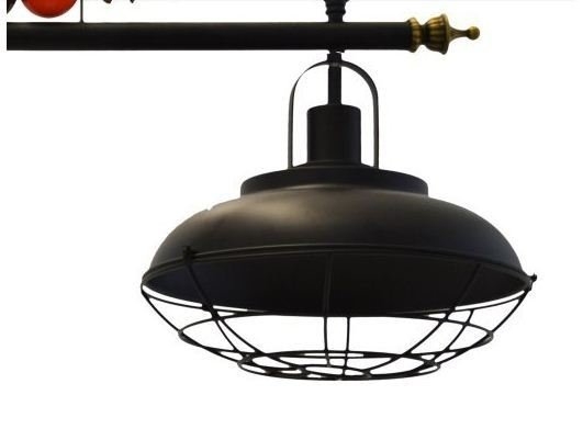 Pendente LUZ DE CASA Bilhar e Sinuca 3L E27 1200mm Preto