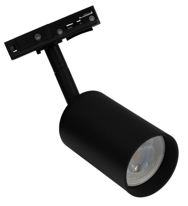 Spot para Trilho Evoled Focus Dicróica Preto Antiofuscante Ø54,5x170x81mm LE-4127