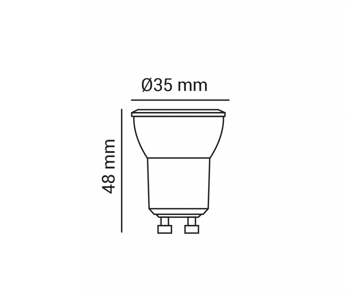 Lâmpada Opus LED Mini Dicróica MR11 3,5 watts 6500K 36° Bivolt OPS 37110
