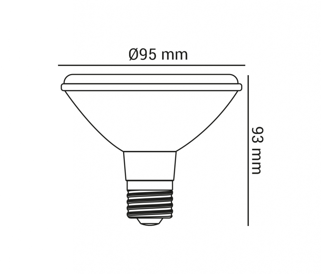 Lâmpada Opus LED PAR30 10 watts IRC95 IP65 3000K 30° Bivolt OPS 85094