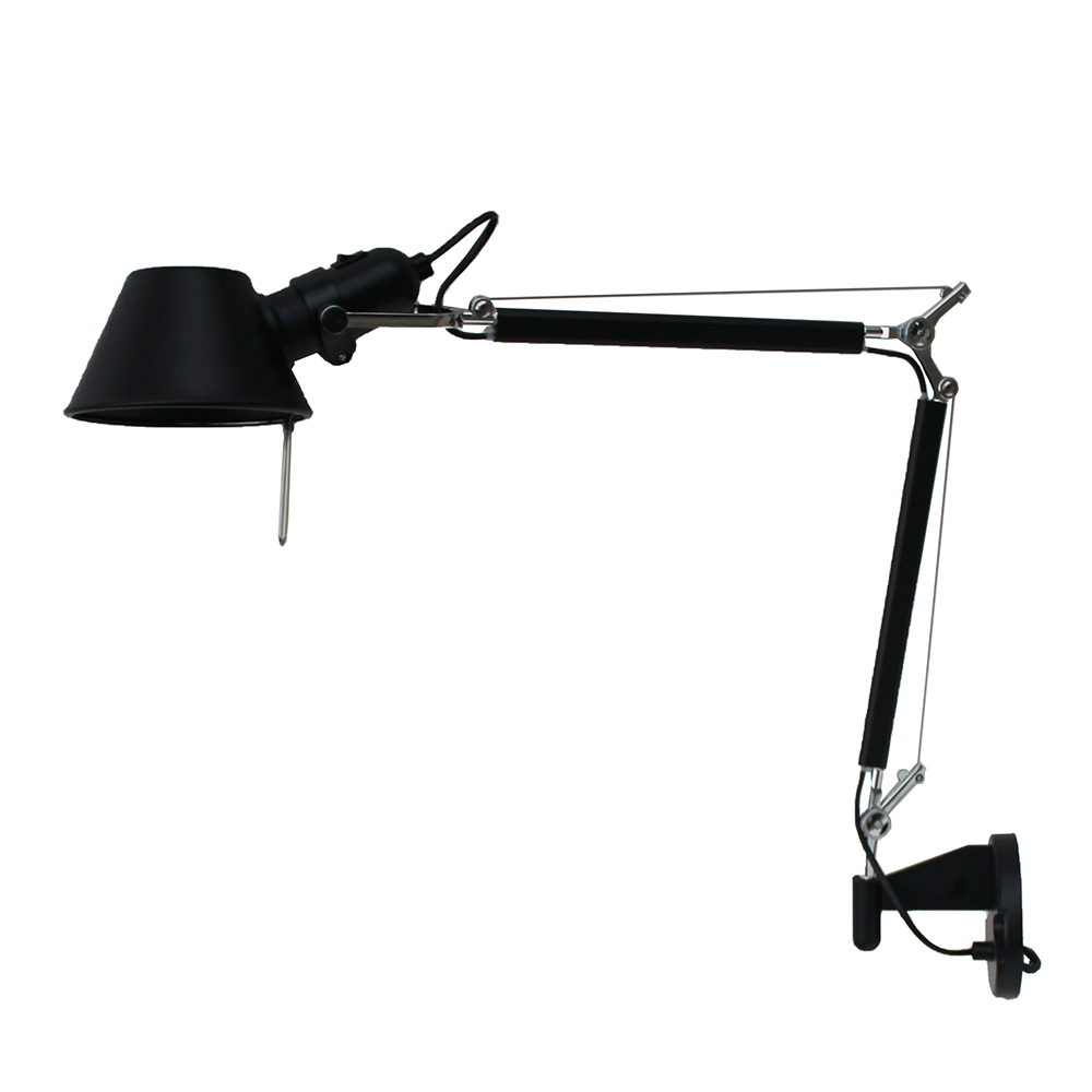 Arandela Casual Light Studioluce Drain Office Preto 1L E27 800x115x370mm AR1606PT