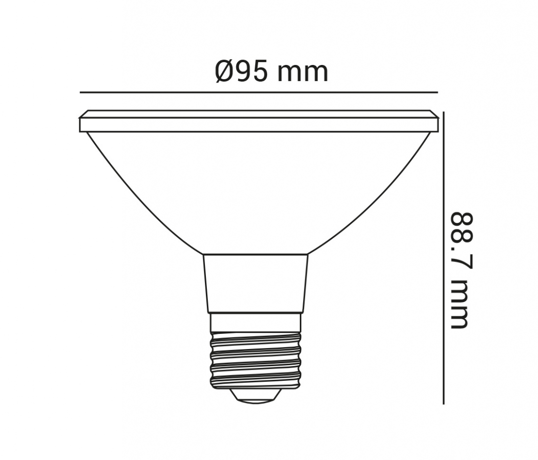 Lâmpada Opus LED PAR30 9,8 watts 6500K 36° Bivolt OPS 37226