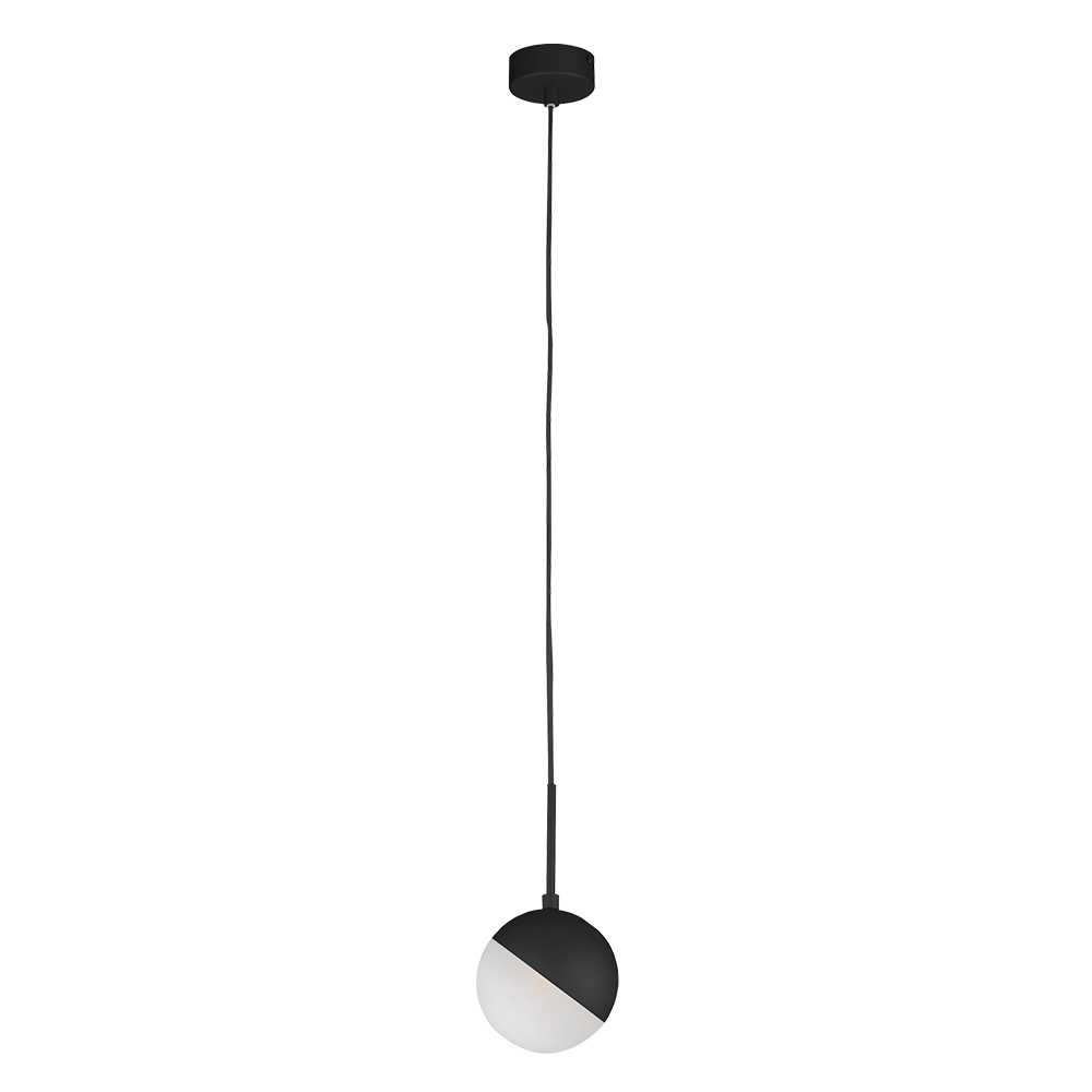 Pendente Casual Light Studioluce Mini Moon Preto 1L G9 Ø120mm PD1638PT