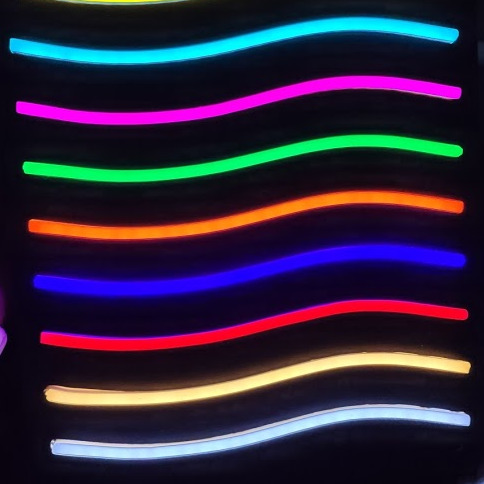 Neon Flex Alpertone Laranja 8w/mt 12V 120 leds/mt IP65 6x12mm (Rolo 5 metros) 1506