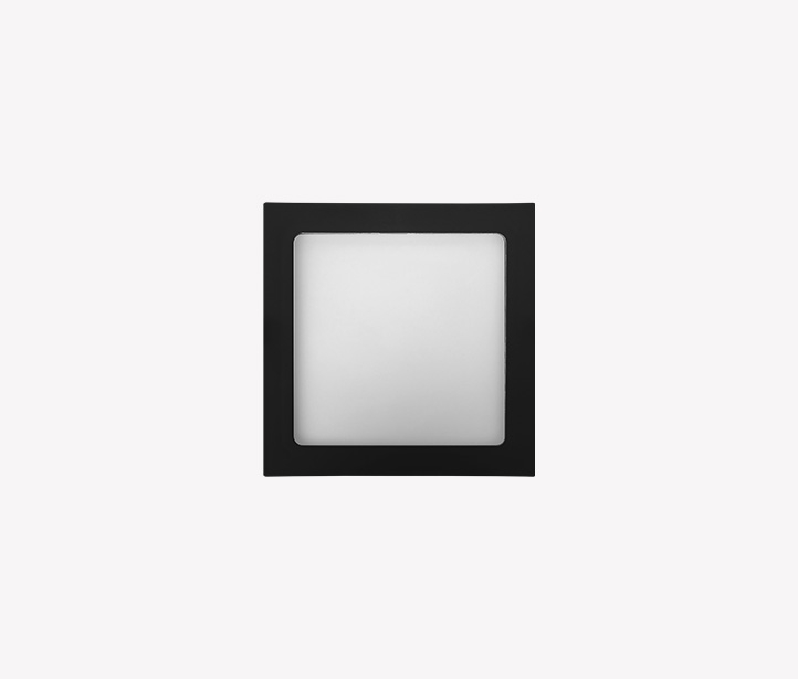 Painel Sobrepor Opus LED 24 watts Preto 3000K 280x280mm OPS 82109