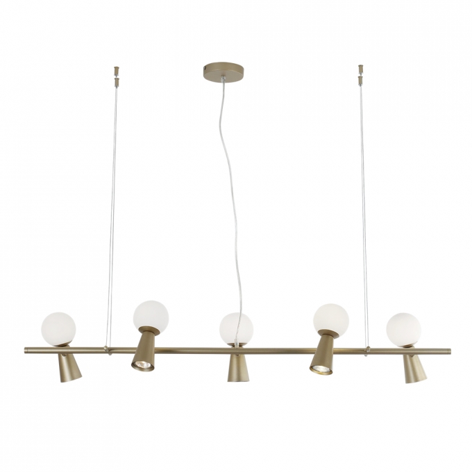 Pendente Casual Light Studioluce Sears Dourado 5L G9 + 5L GU10 1200mm PD1629DO