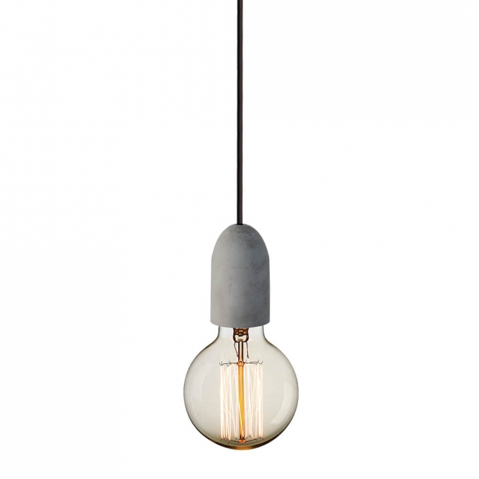 Pendente Casual Light Studioluce Cover Concreto 1L E27 Ø45x90mm PD751 
