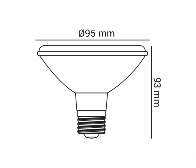 Lâmpada Opus LED PAR30 10 watts IRC95 IP65 3000K 30° Bivolt OPS 85094