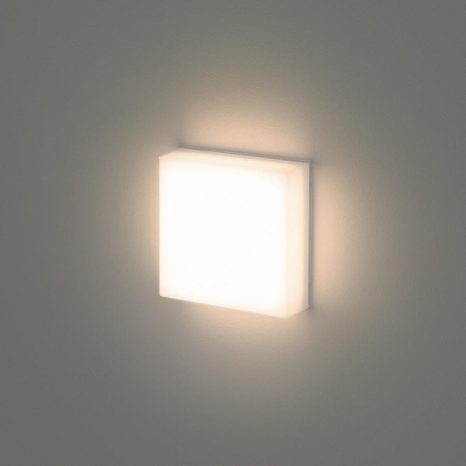 Arandela Stella Ice Quadrada 7,5 Watts 3000K IP65 130x130x42mm STL21700BR/30