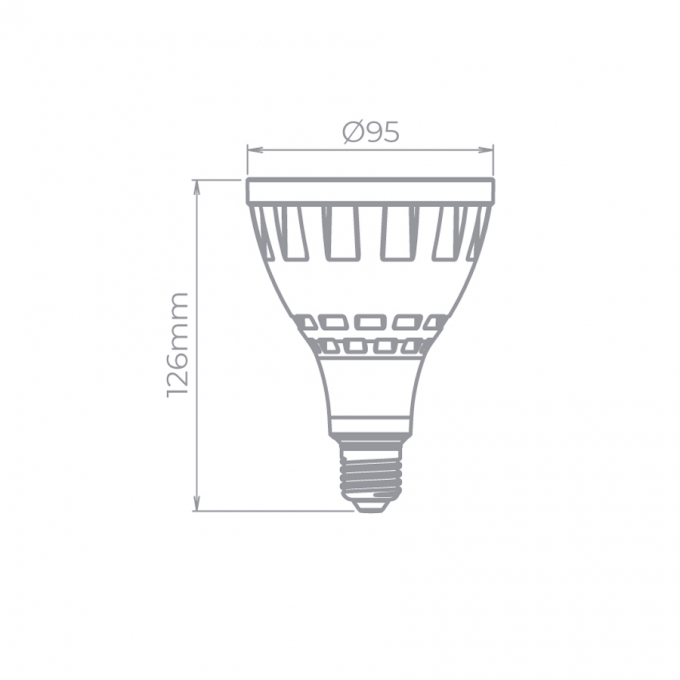 Lâmpada Led Stella PAR30 CDMR EVO IRC95 E27 20 watts 3000K 32° Bivolt STH21060/30