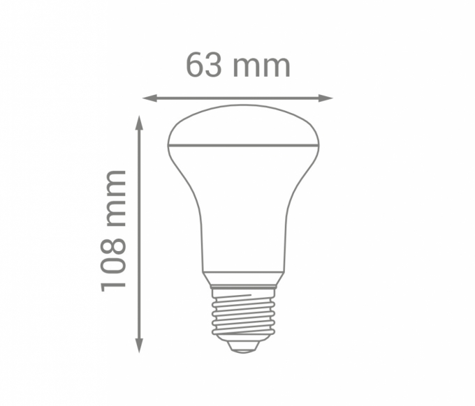 Lâmpada Opus LED R63 8 watts 2700K 220° Bivolt OPS 34225