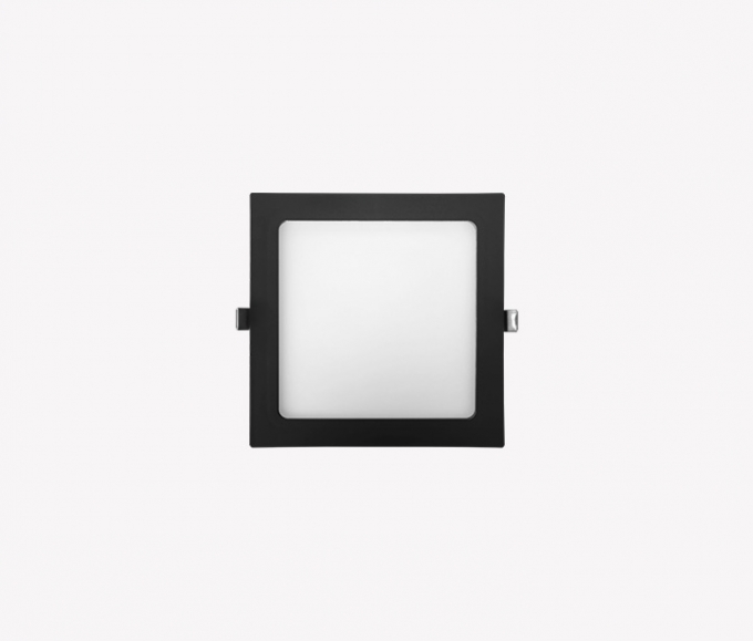 Painel Embutir Opus LED 18 watts Preto 4000K 220x220mm OPS 82055