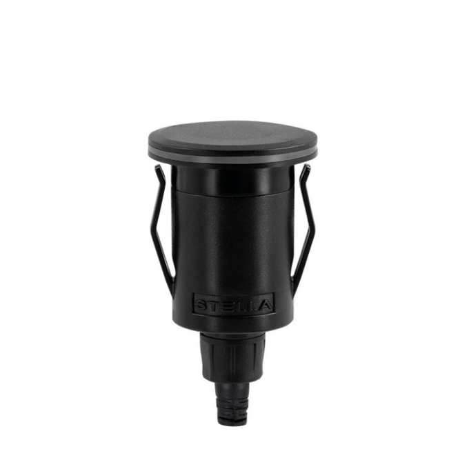 Balizador Solo Stella Way Ring 1 Watt 3000K IP67 Ø41x73mm Preto STL21715/30