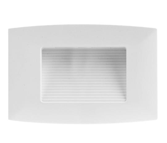 Balizador Opus LED Step 2 Watts IP65 3000K Branco para Caixa 4x2 124x82mm OPS 30418