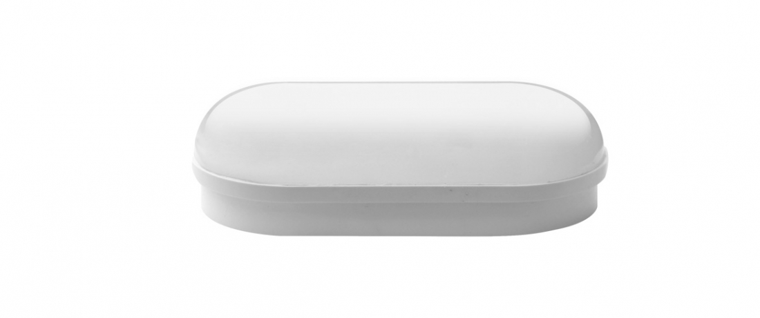 Arandela Opus LED Tartaruga Mini Casco 8 Watts IP65 3000K Branco 157x80mm OPS 31781
