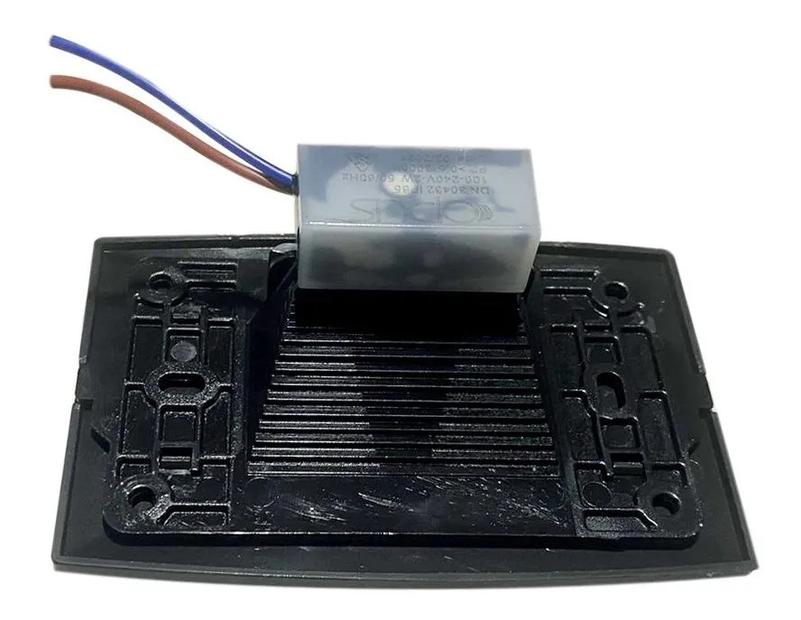 Balizador Opus LED Step 2 Watts IP65 3000K Preto para Caixa 4x2 124x82mm OPS 30432