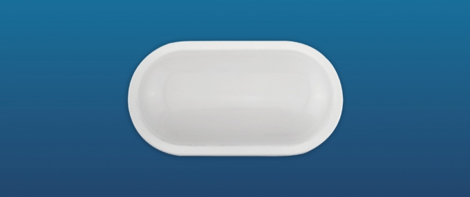 Arandela Opus LED Tartaruga Casco 15 Watts IP65 3000K Branco 165x115mm OPS 30579