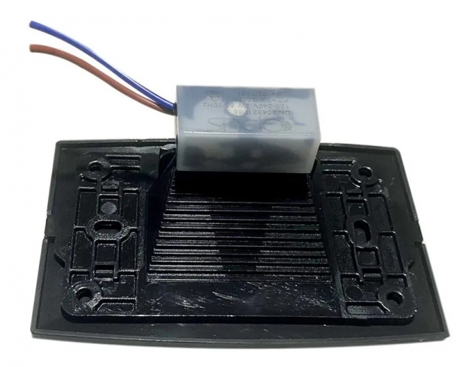Balizador Opus LED Step 2 Watts IP65 3000K Preto para Caixa 4x2 124x82mm OPS 30432