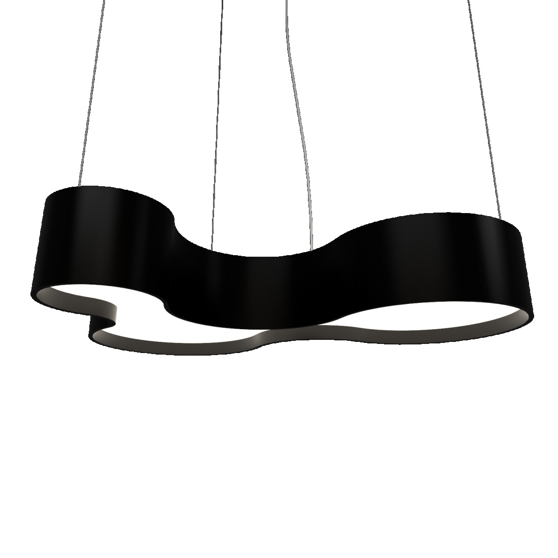 Pendente Accord Orgânico Semi Cilíndrico KS 7L E27 1000x200x680mm 291